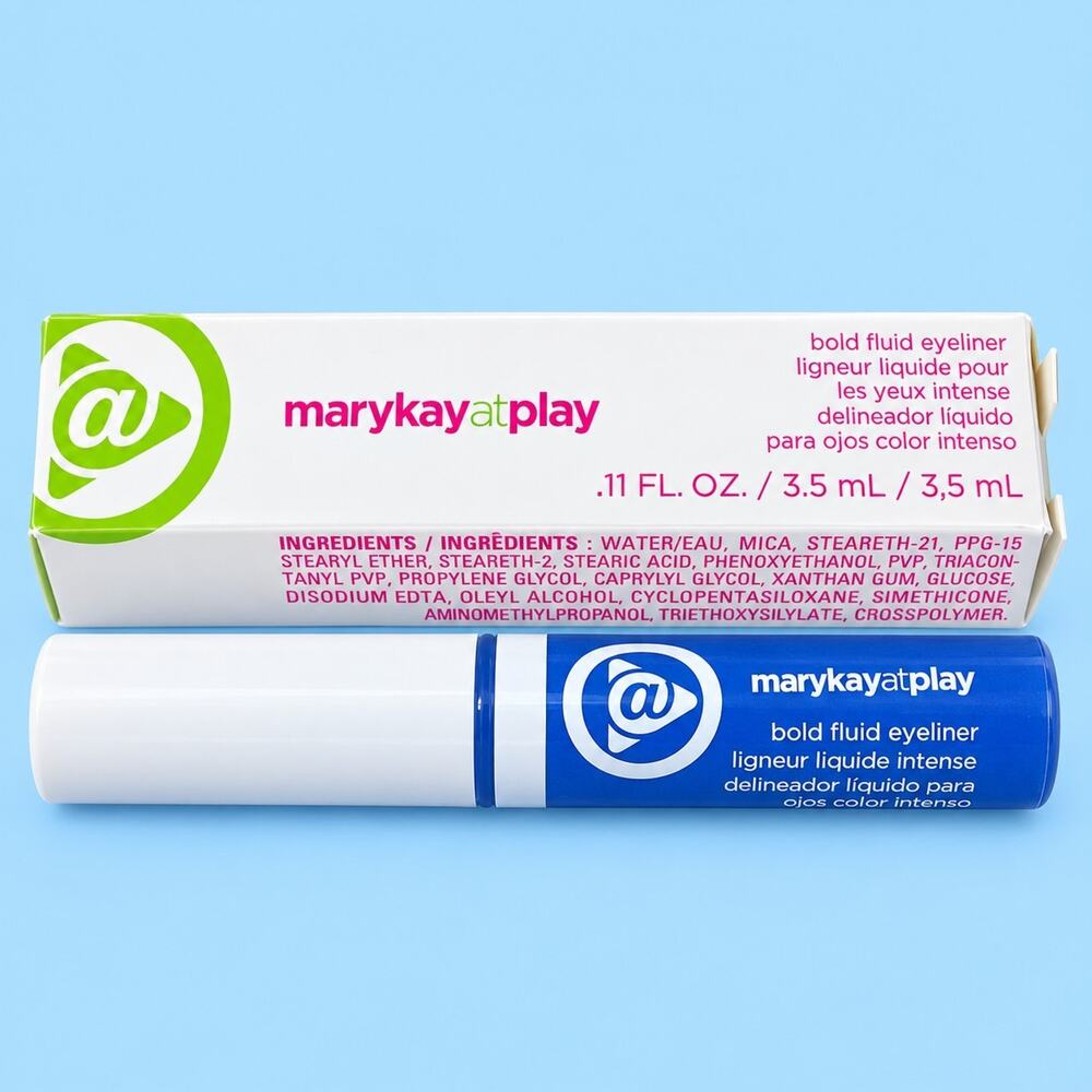 Mary Kay at Play Bold Fluid Eyeliner Blue My Mind New Discontinued